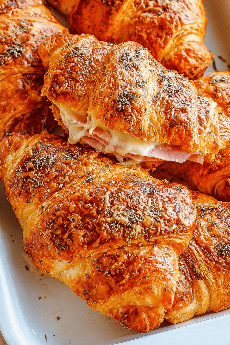 Savory Ham and Cheese Croissant Delights