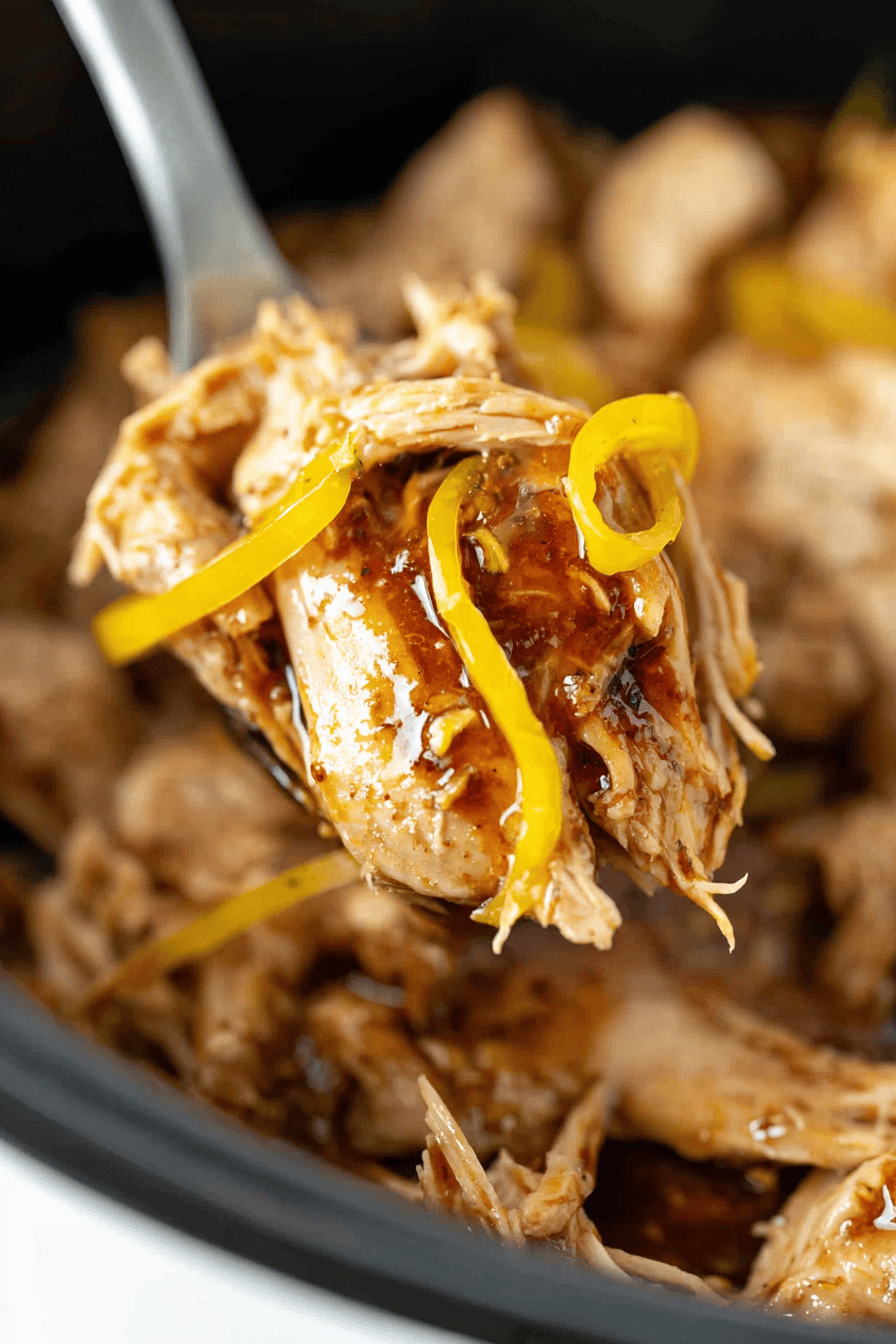 Slow-Cooked Mississippi Chicken with Ranch Gravy