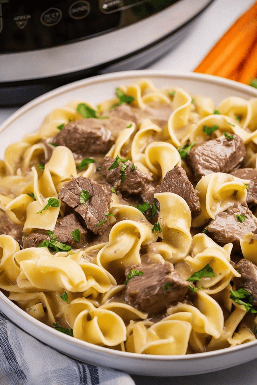 Slow Cooker Beef and Noodle Comfort