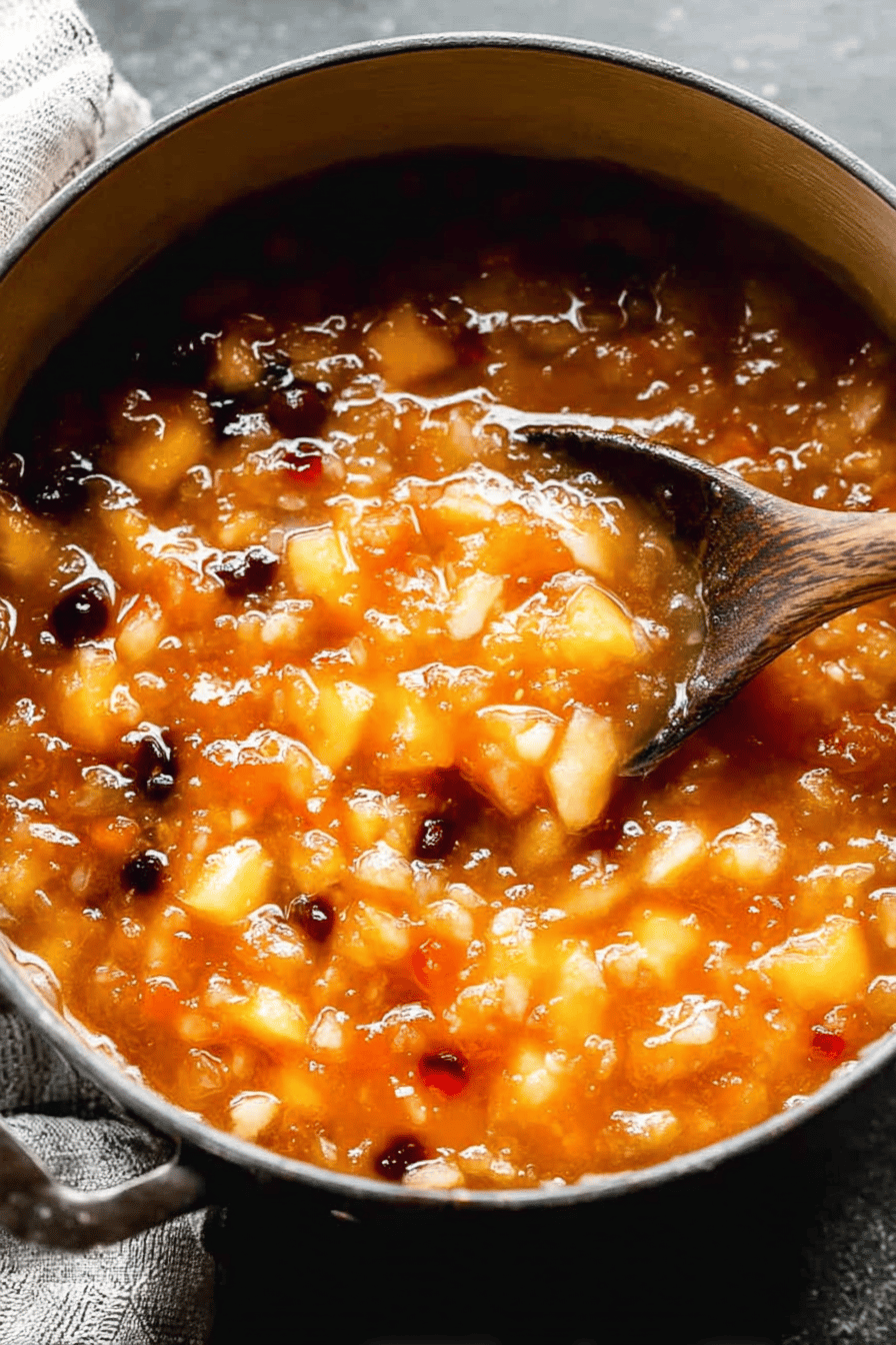 Spiced Peach Chutney for Meats and More