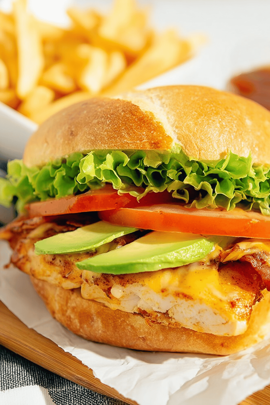 Spicy Grilled Chicken Bacon Avocado Sandwich