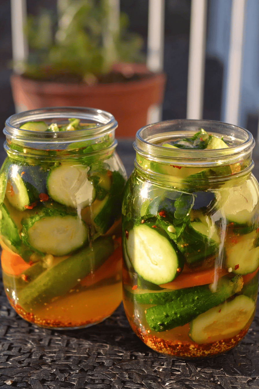 Spicy Sweet Honey Habanero Pickle Delight