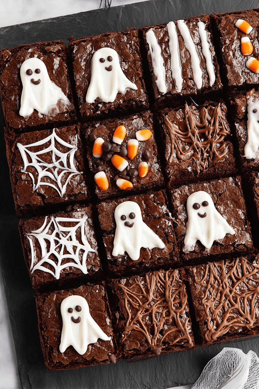 Spooky Halloween Brownie Bites