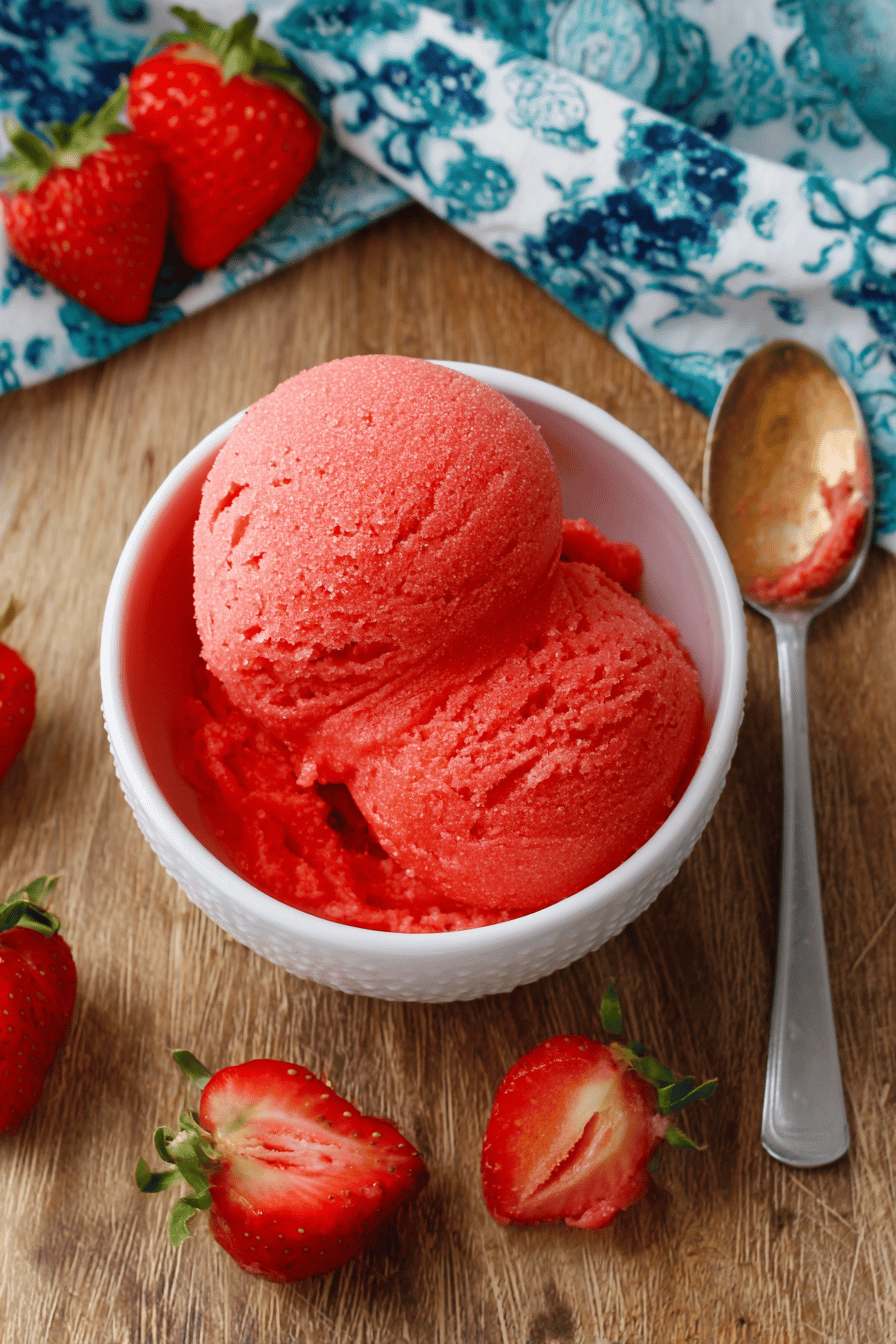 Strawberry Sorbet Bright Refreshing Simple Magic