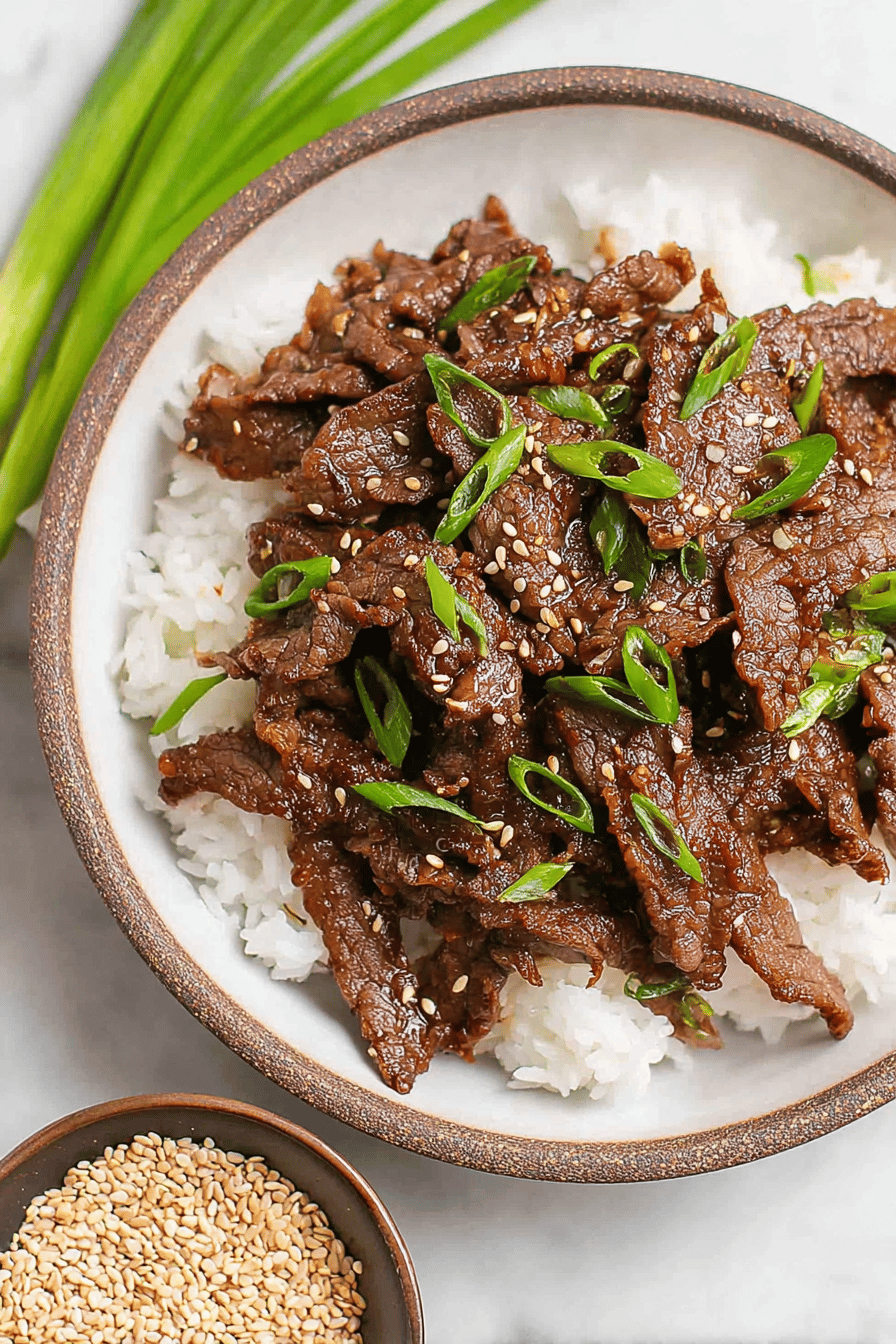 Sweet Savory Korean Beef Bulgogi Strips