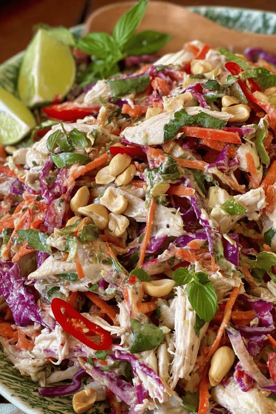 Thai Coconut Chicken Slaw