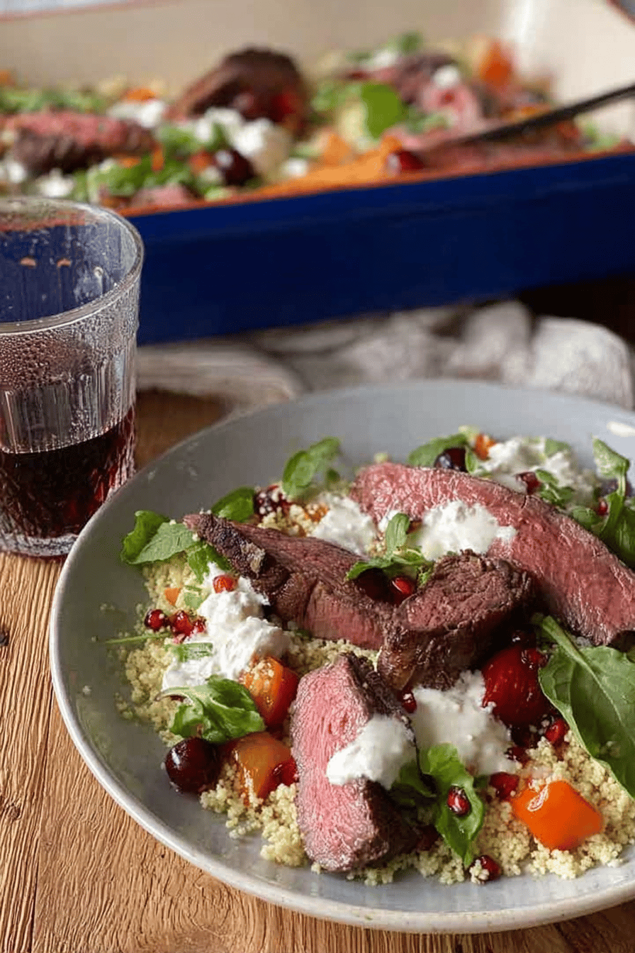 Venison Couscous Salad with Kumara and Beetroot