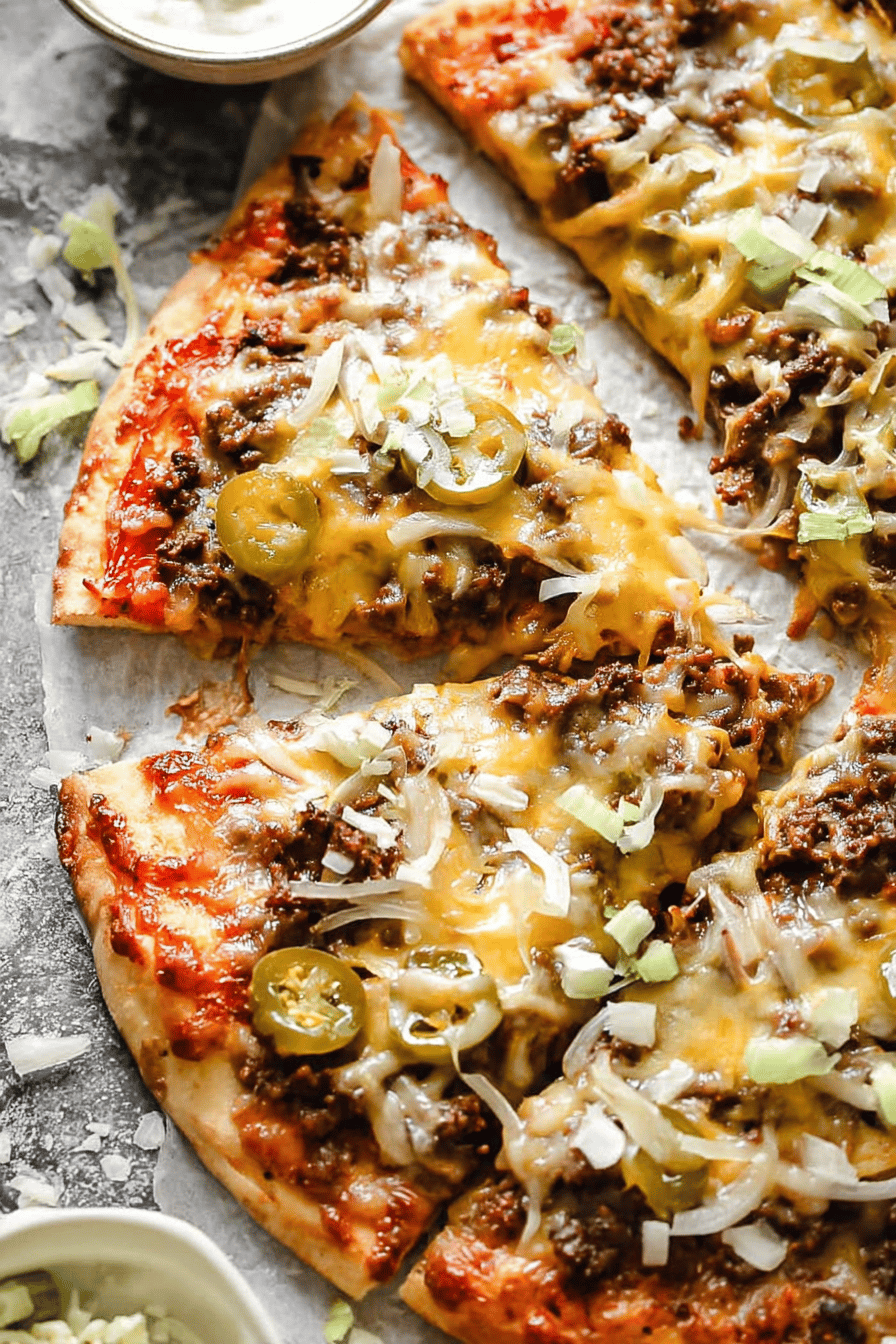 Cheeseburger Pizza Copycat Recipe with Special Sauce