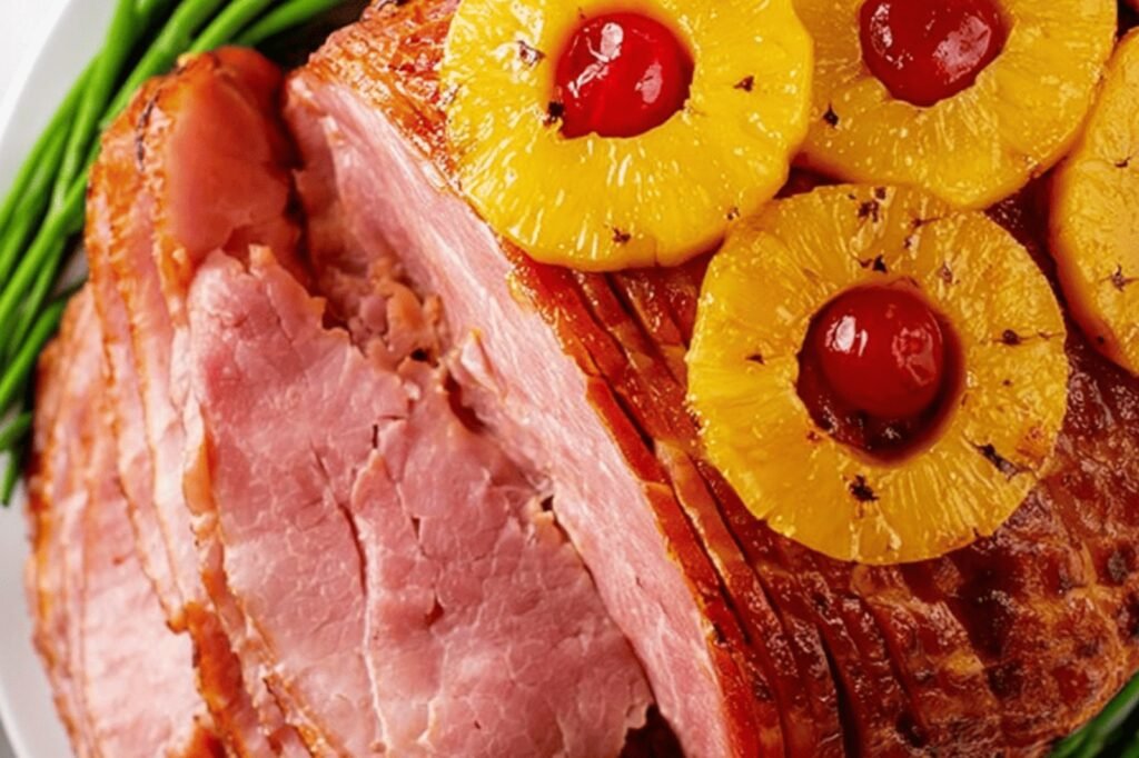 Brown Sugar Pineapple Glazed Baked Ham