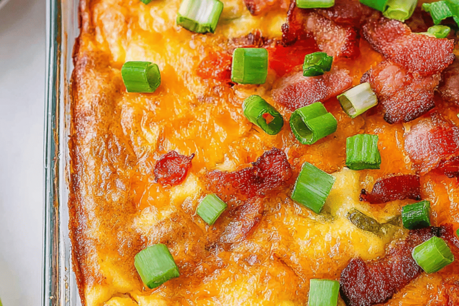 Cheesy Bacon Potato Egg Bake