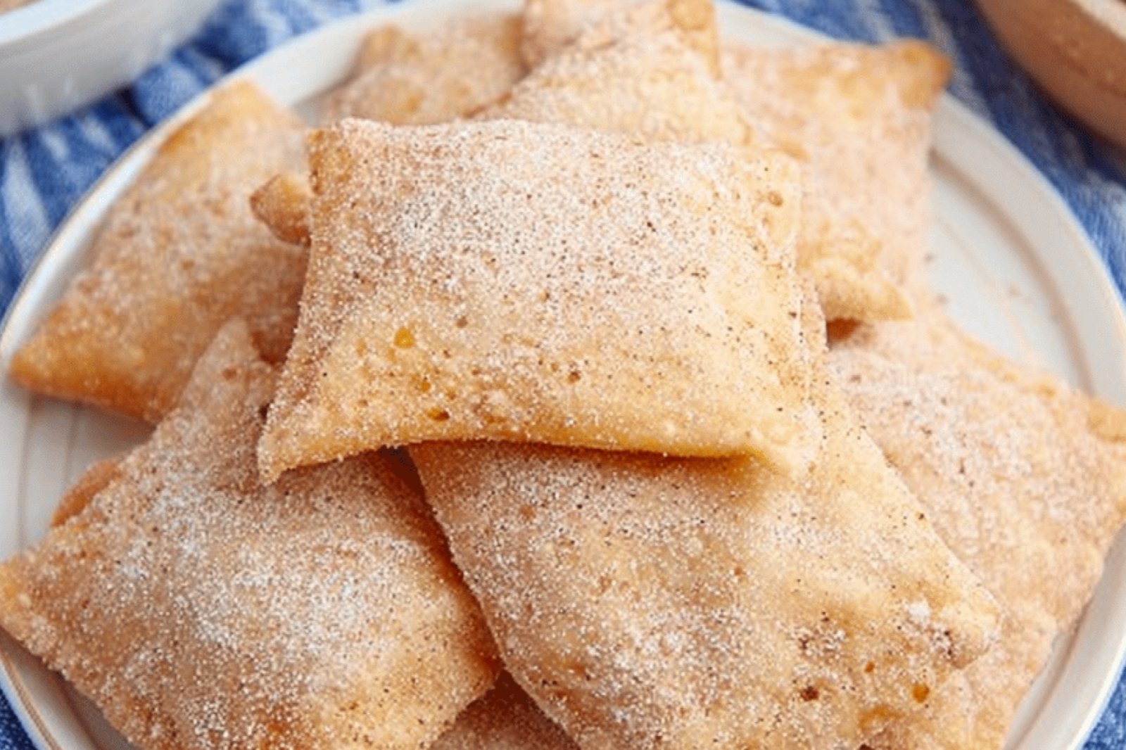 Cinnamon Sugar Homemade Sopapillas with Honey