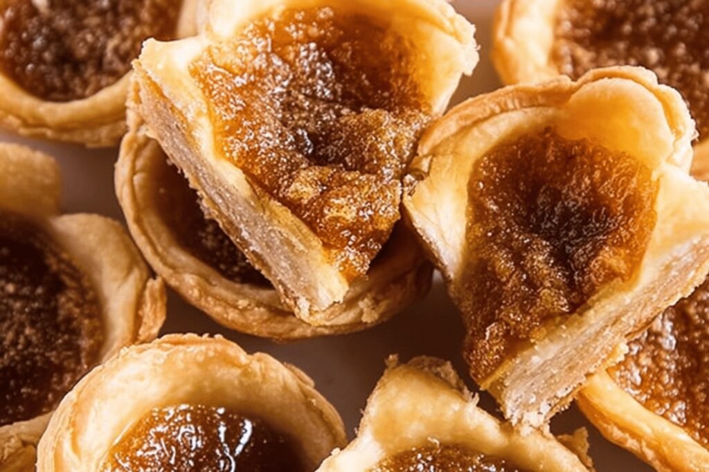 Classic Canadian Butter Tarts with Caramel Filling