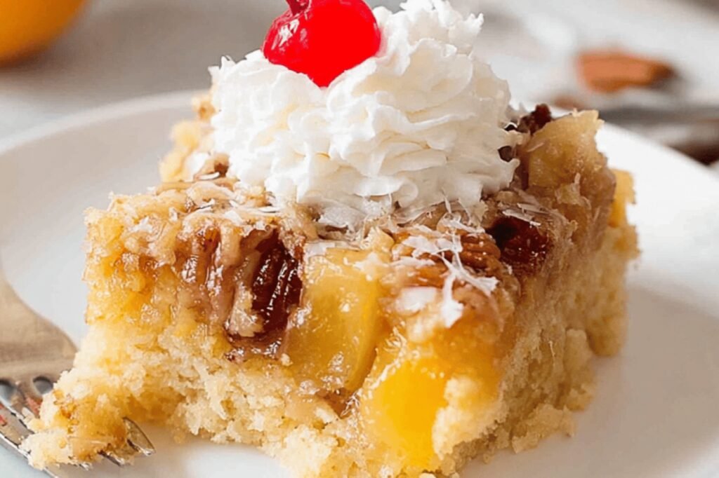 Classic Fruit Cocktail Cake with Luscious Frosting