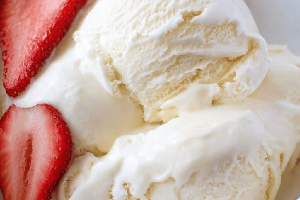 Creamy 5-Ingredient Vanilla Homemade Ice Cream
