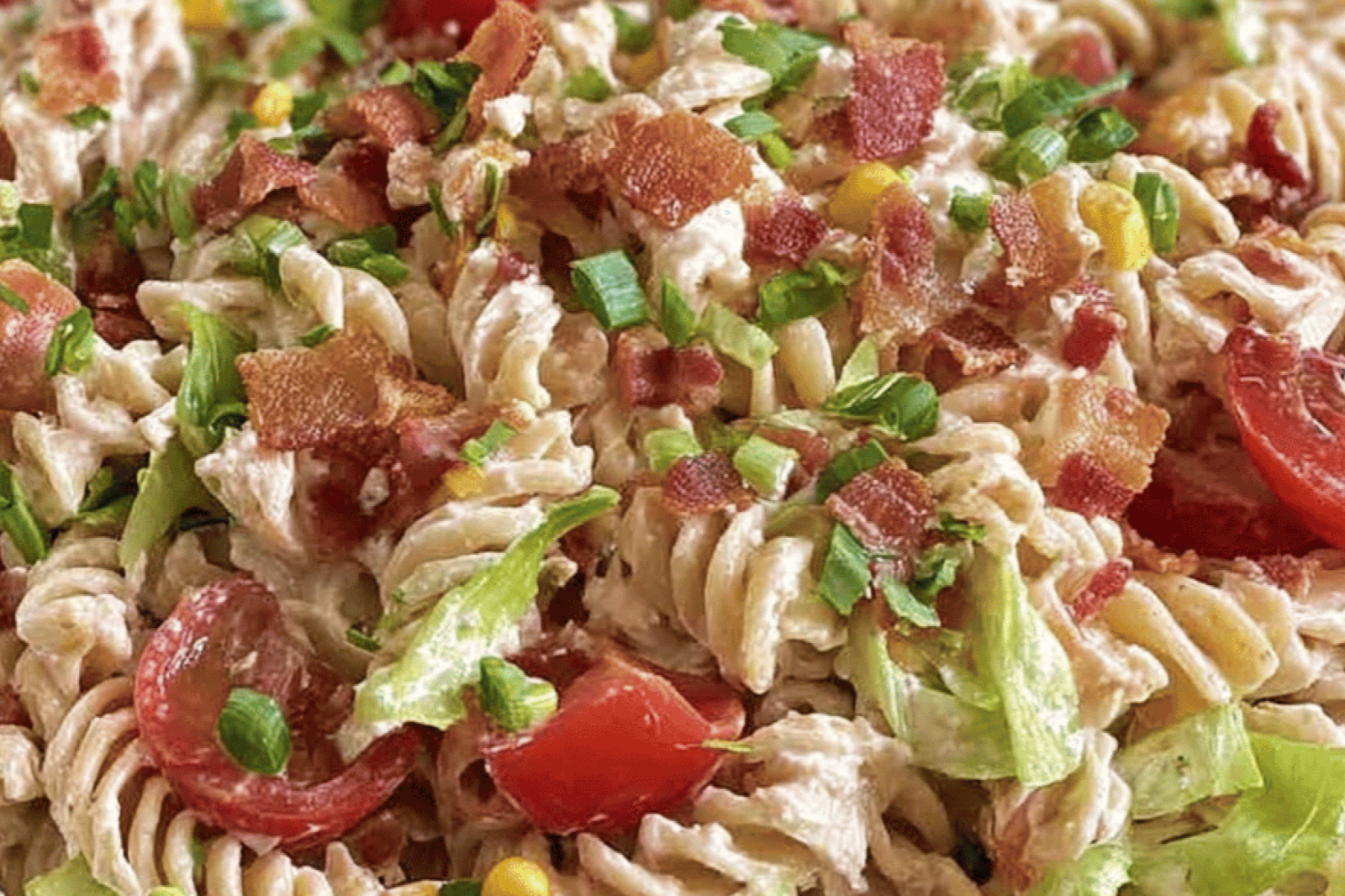 Creamy BLT Pasta Salad with Mustard Dressing