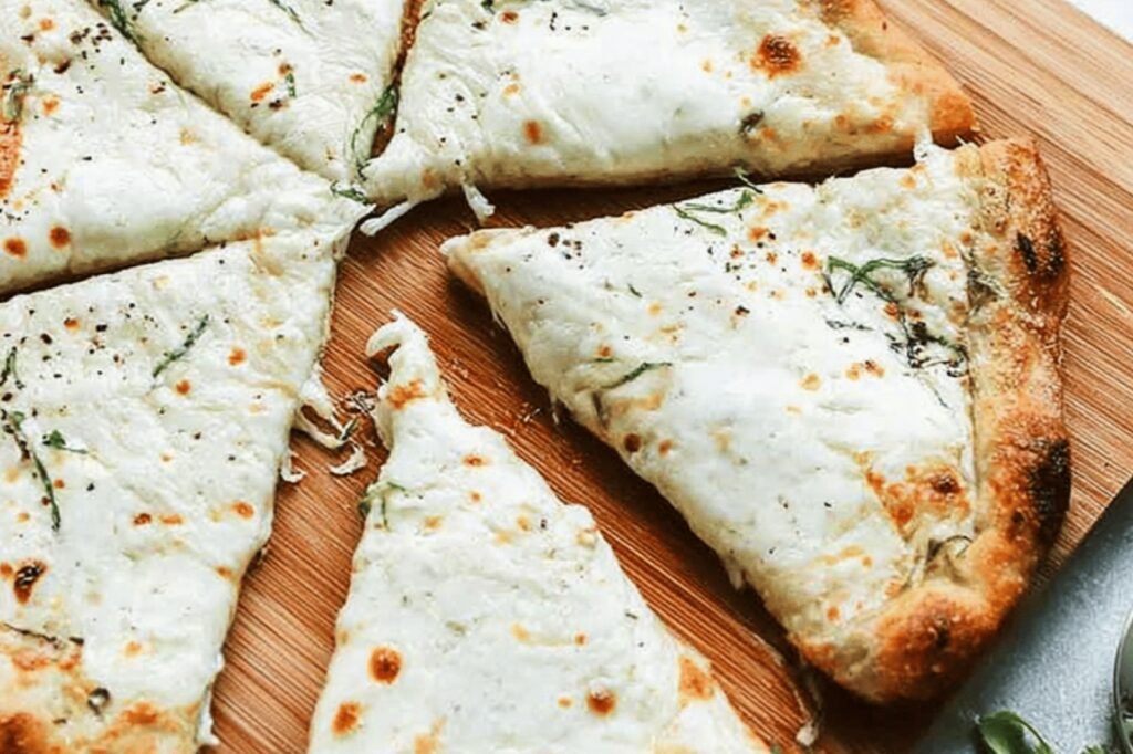 Creamy Garlic Ricotta White Pizza
