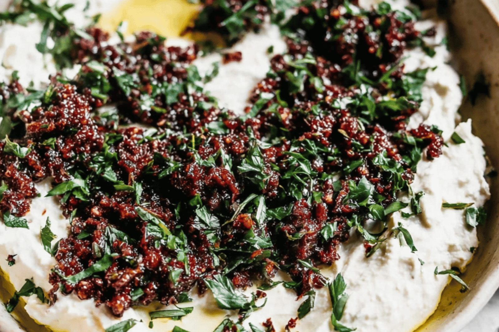 Creamy Herbed Whipped Goat Cheese Dip