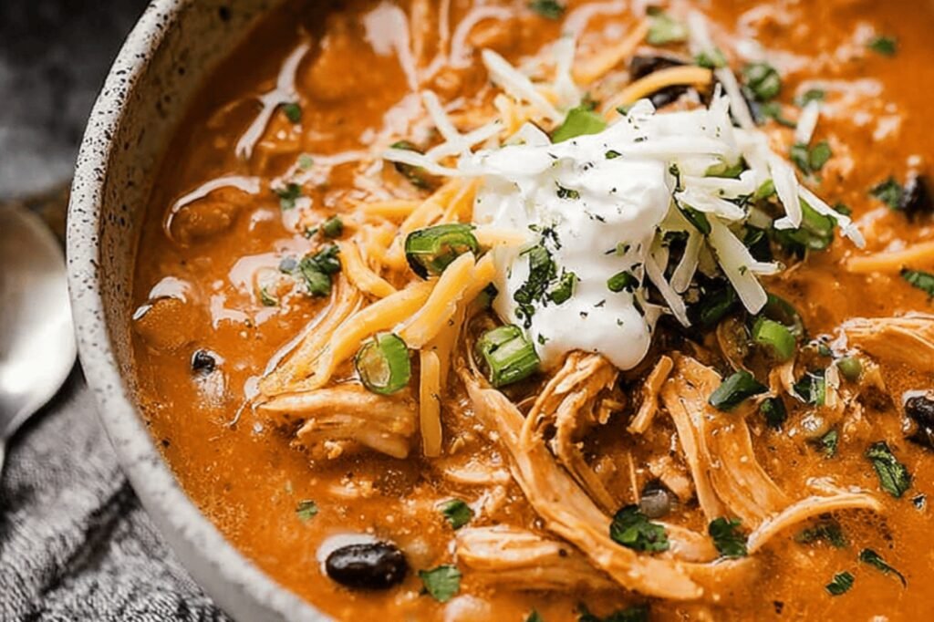 Creamy Instant Pot Chicken Enchilada Soup