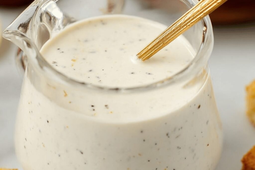 Creamy Parmesan Peppercorn Dressing for Steakhouse Salads