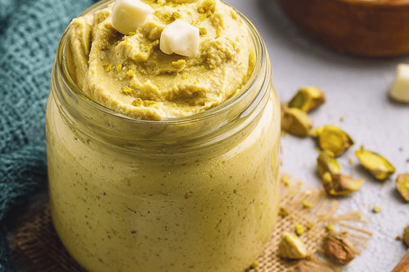 Creamy Pistachio Spread Inspired by Dubai Chocolate Bar