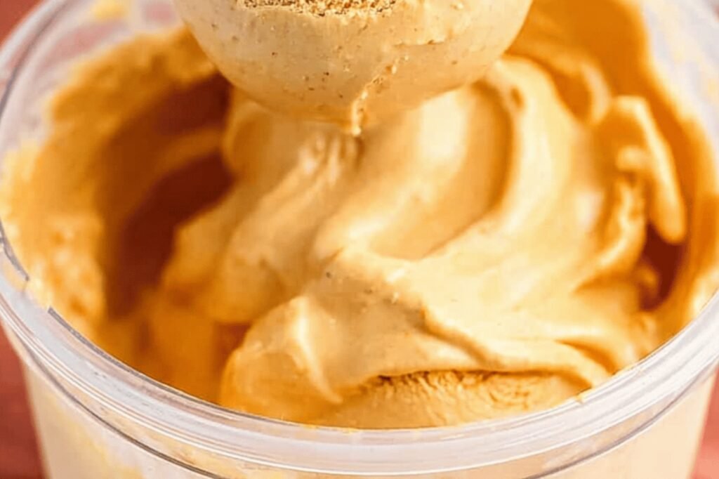 Creamy Pumpkin Cheesecake Ninja Ice Cream Delight