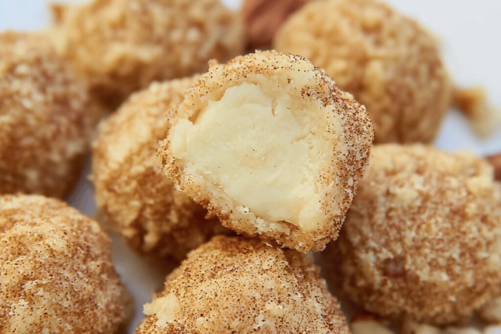 Creamy White Chocolate Pecan Truffles