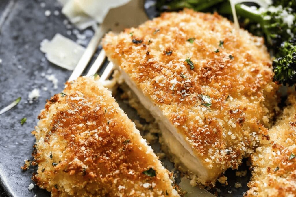 Crispy Baked Parmesan Chicken Delight