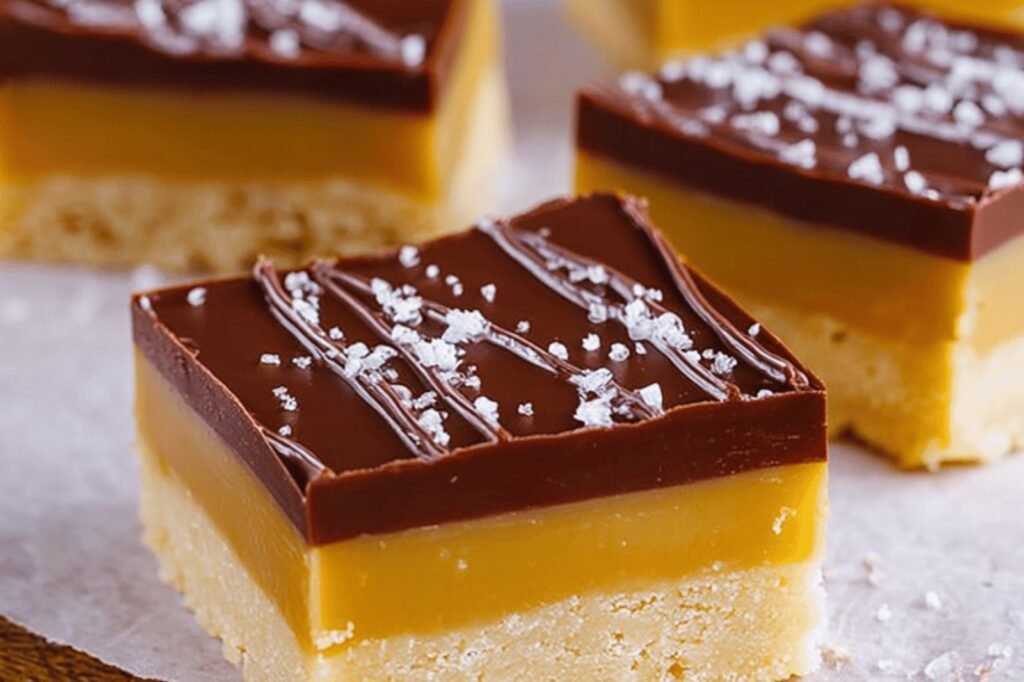 Decadent Millionaire Bars with Caramel and Shortbread