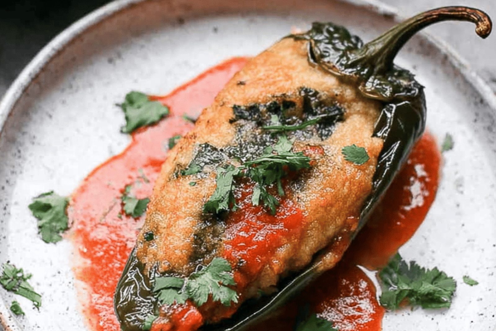 Easy Cheesy Fried Poblano Chiles Rellenos