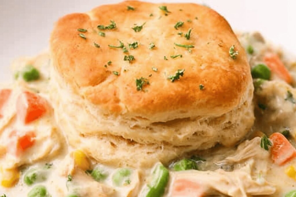 Easy Chicken Biscuit Pot Pie Casserole