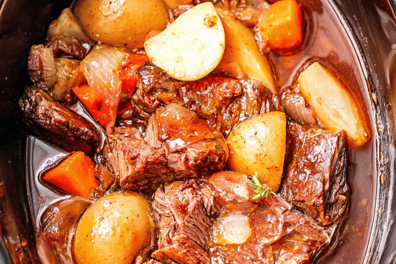 Easy Crockpot 3 Packet Roast Comfort Meal