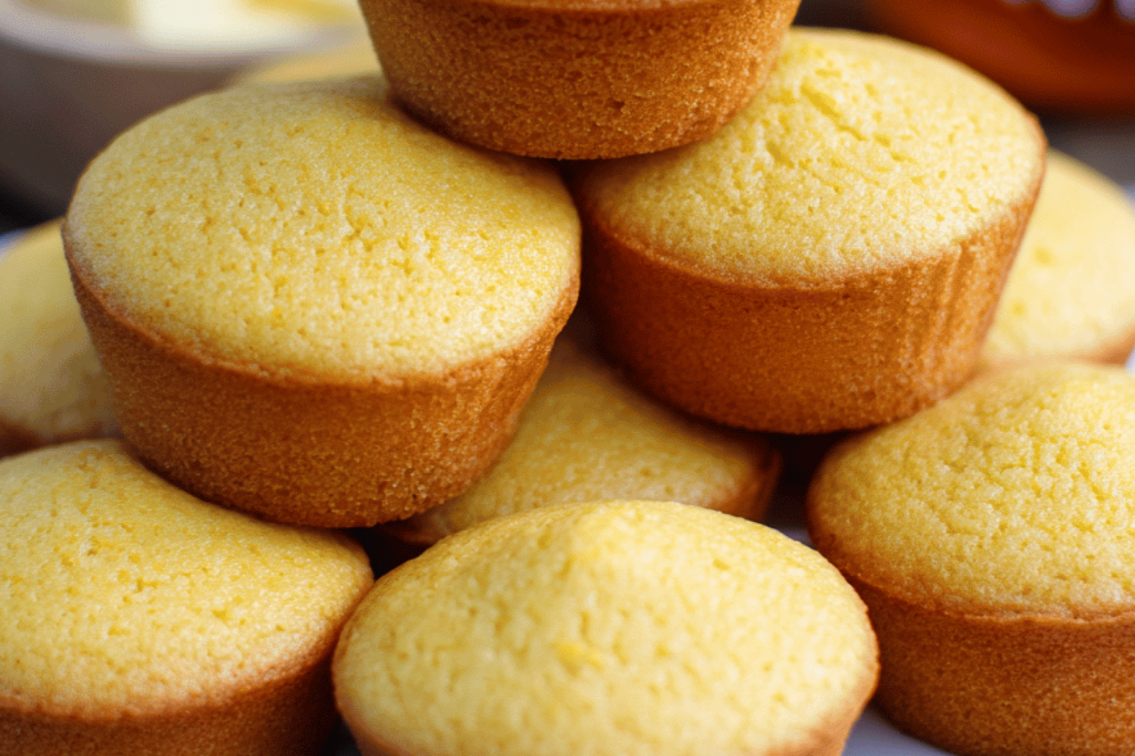 Golden Sweet Buttermilk Cornbread Muffins