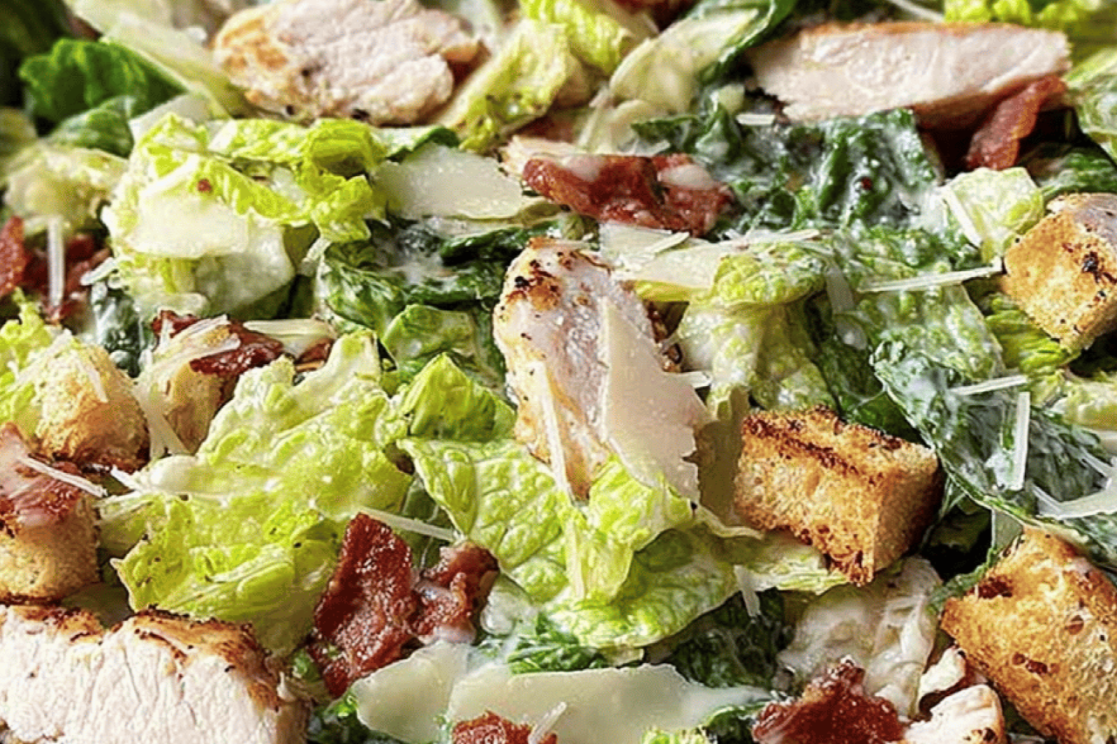 Grilled Chicken Bacon Caesar Salad Feast