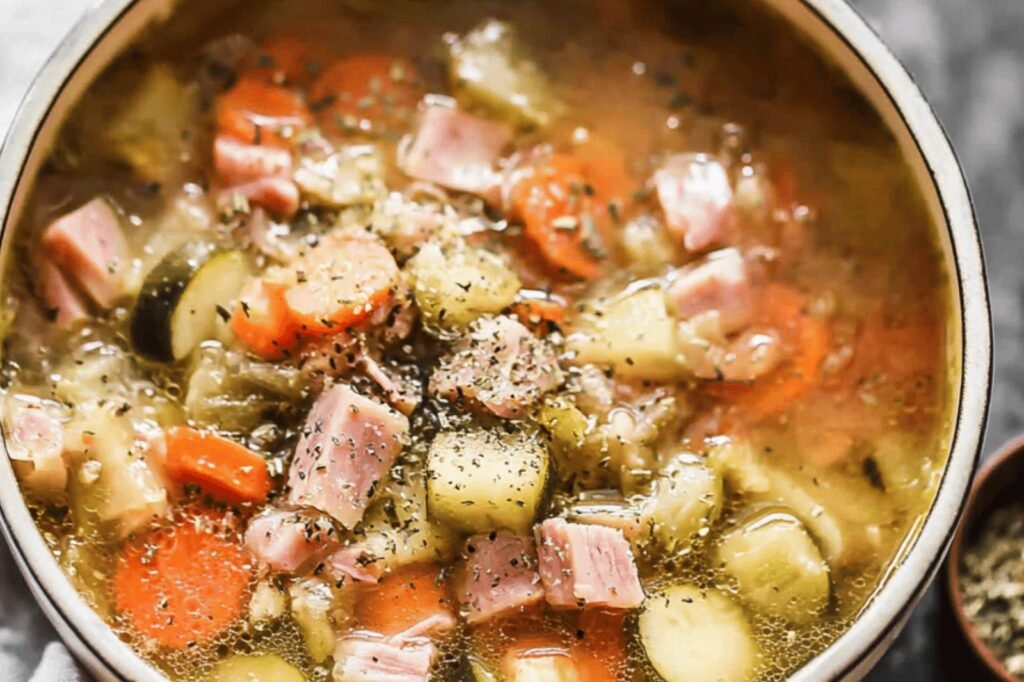 Hearty Ham Bone Soup with Potatoes and Beans