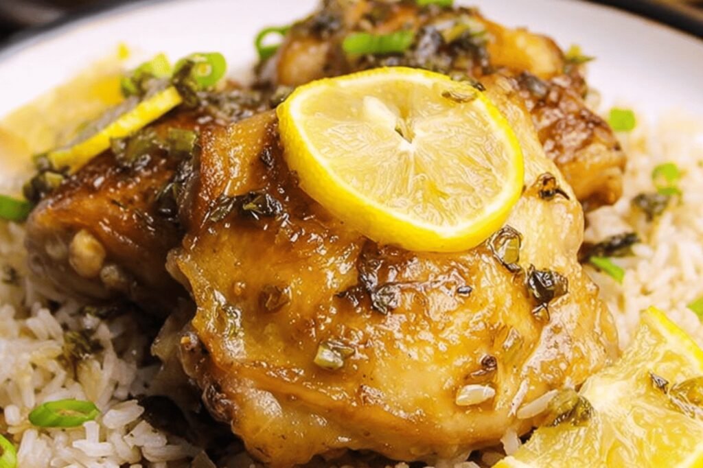 Honey Lemon Garlic Chicken Dinner