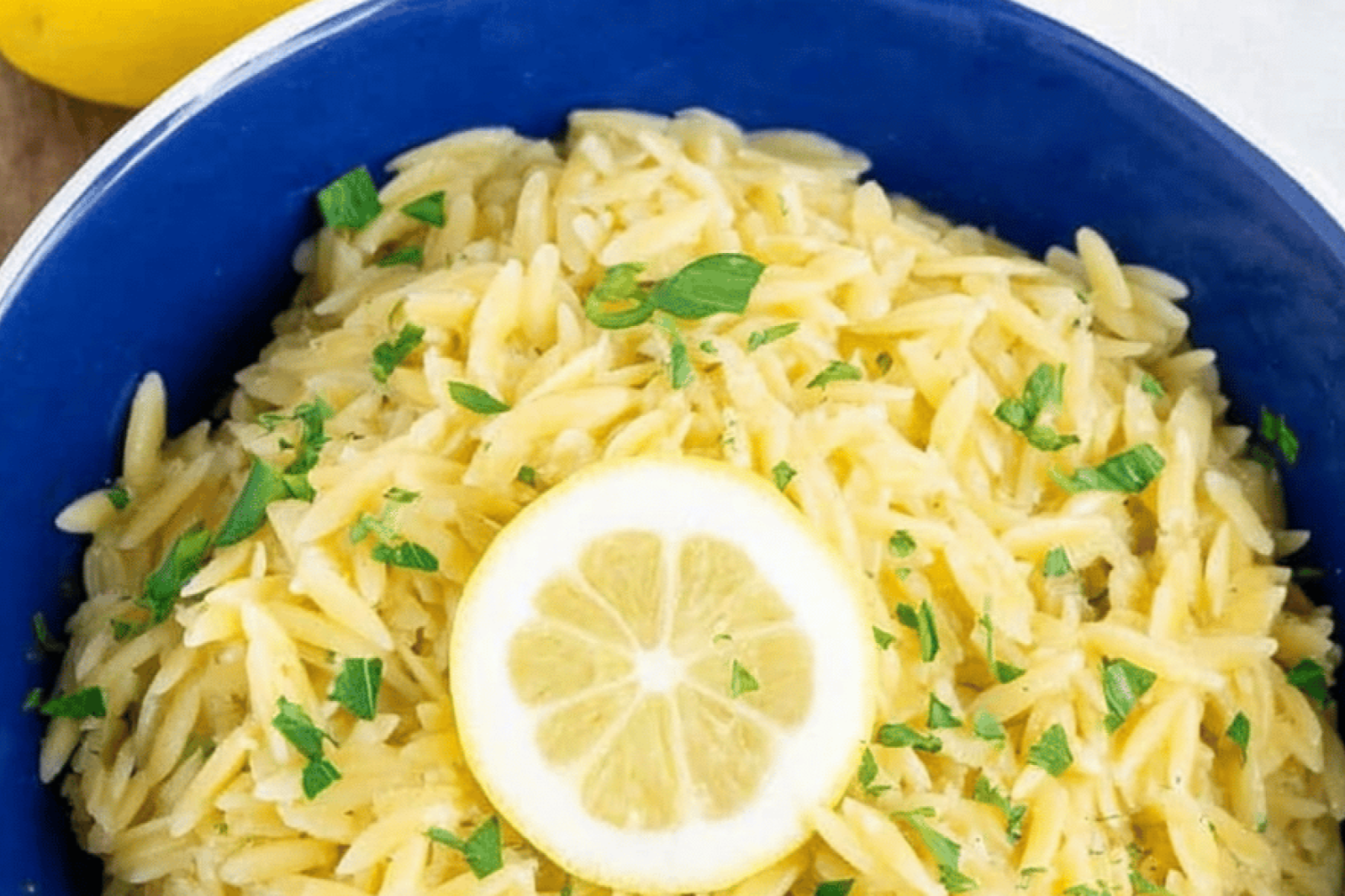 Lemon Parmesan Orzo with Peas and Butter