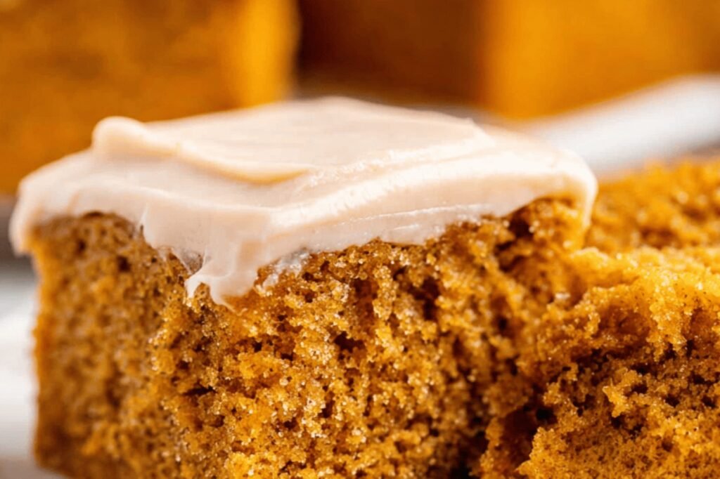 Moist Spiced Pumpkin Cake with Cream Cheese Frosting