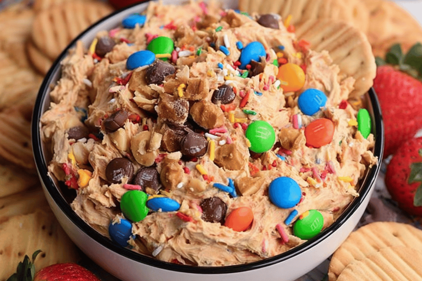 No-Bake Monster Cookie Dip Delight