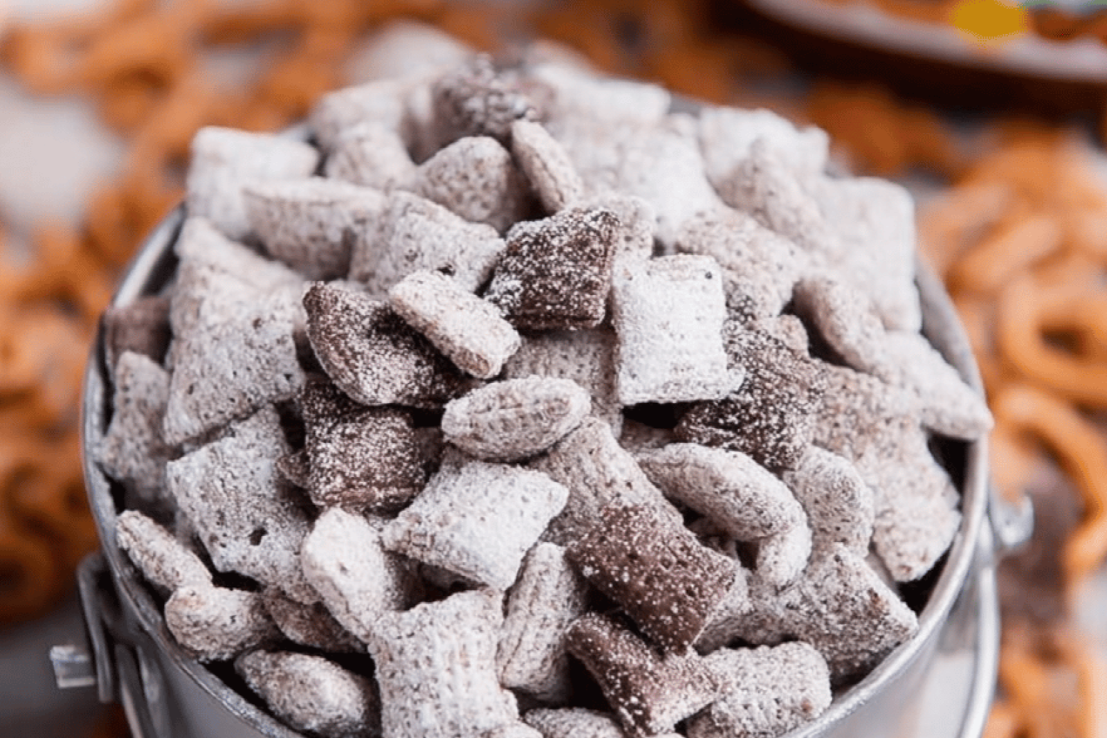 Nutella Puppy Chow Chex Mix Party Hit
