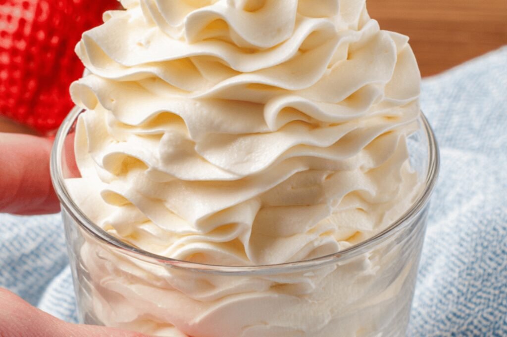 Perfect Stabilized Whipped Cream for Desserts