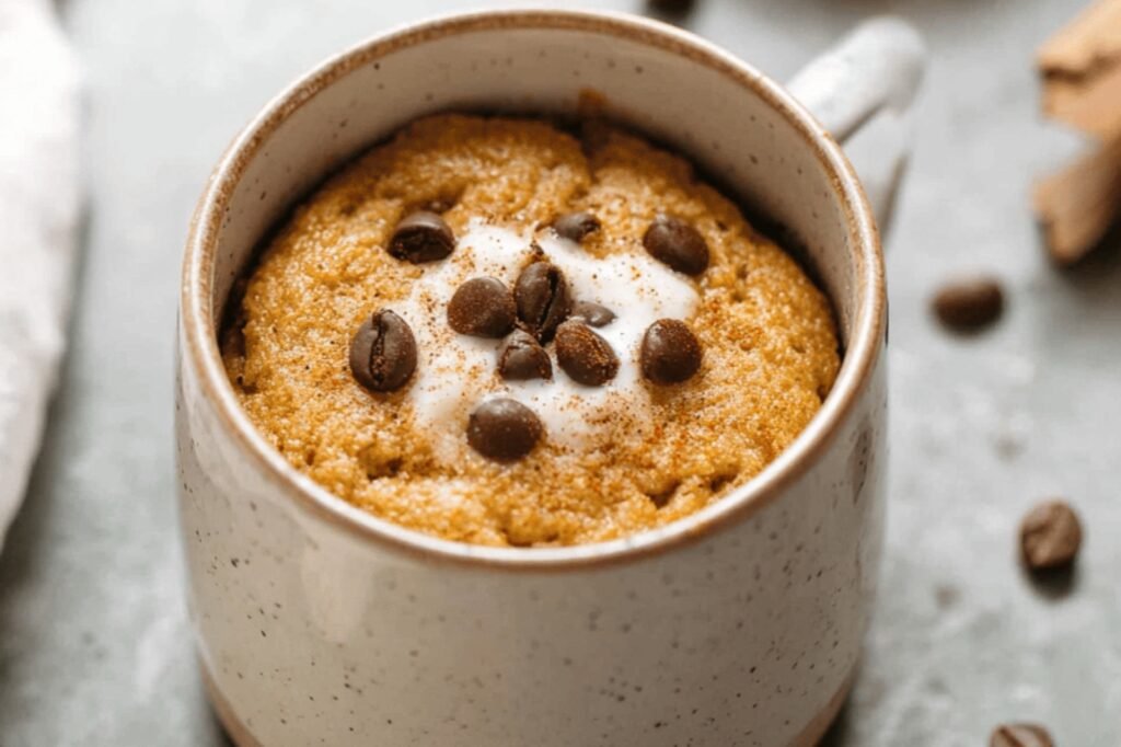 Pumpkin Mug Cake in 5 Minutes