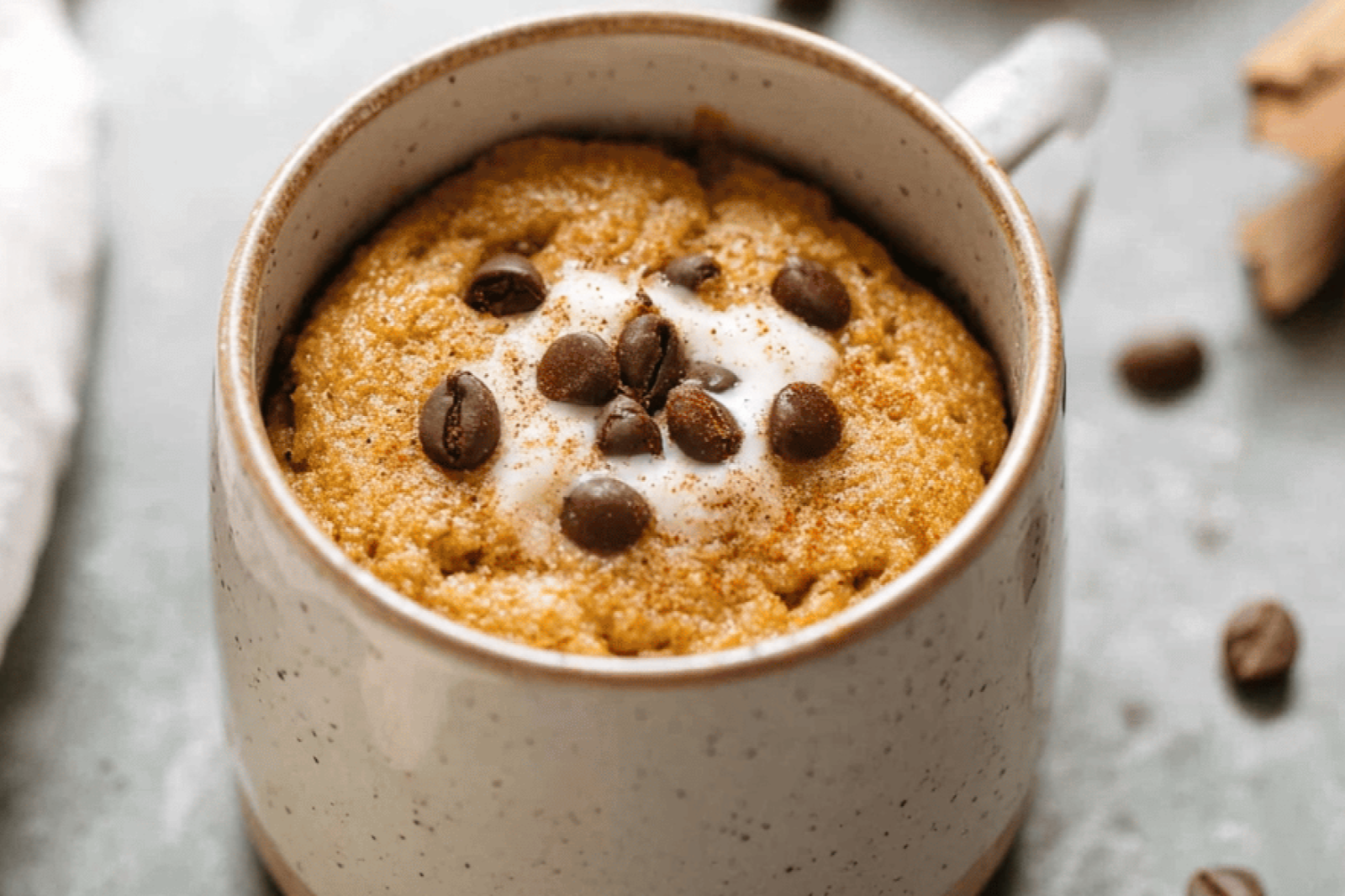 Pumpkin Mug Cake in 5 Minutes
