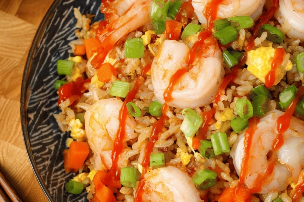 Quick Shrimp Fried Rice with Crisp Veggies