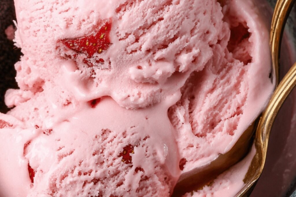 Roasted Strawberry Ice Cream Delight
