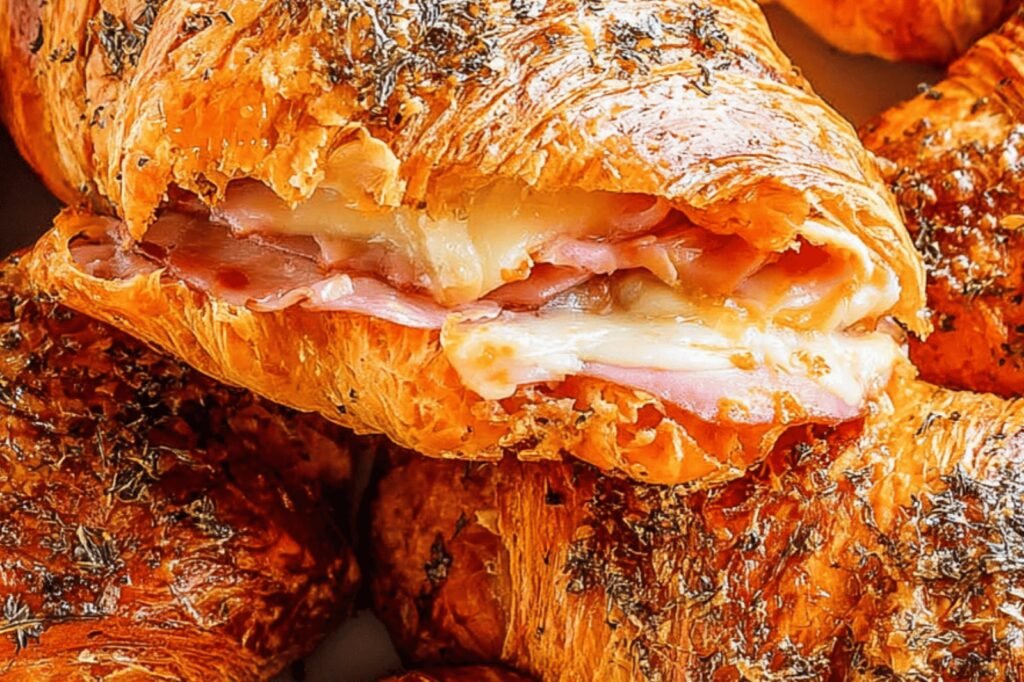 Savory Ham and Cheese Croissant Delights