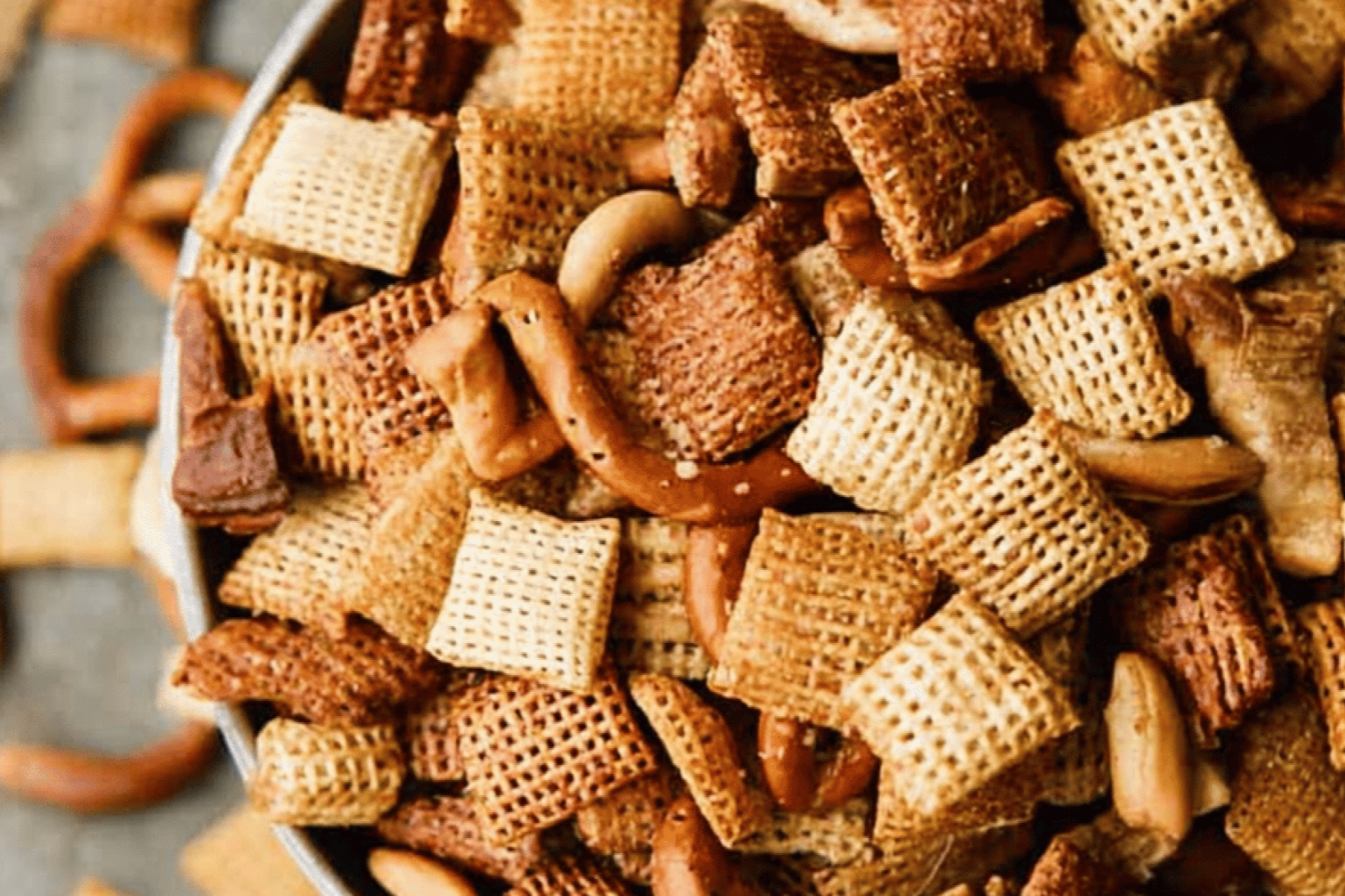Savory Homemade Chex Mix Recipe with Nuts and Pretzels