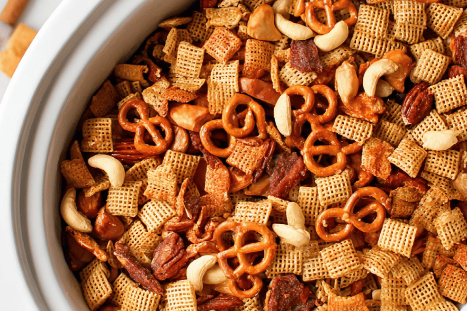 Savory Slow Cooker Chex Mix Snack