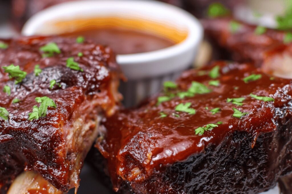 Slow-Cooked Sticky BBQ Ribs with Smoky Rub