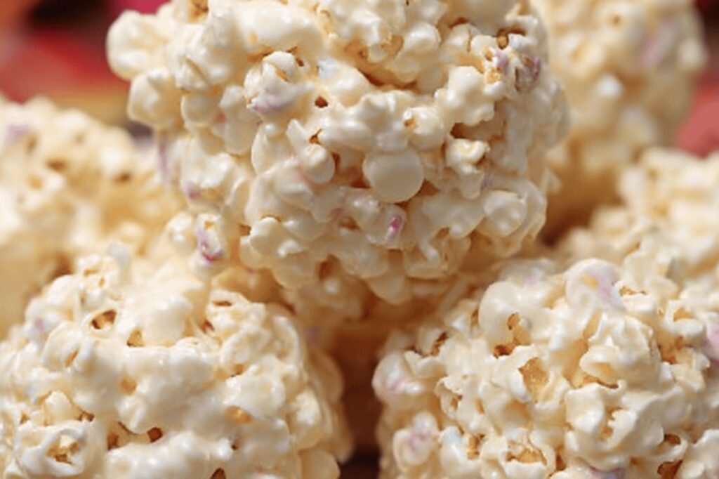 Soft Chewy Marshmallow Popcorn Balls Recipe