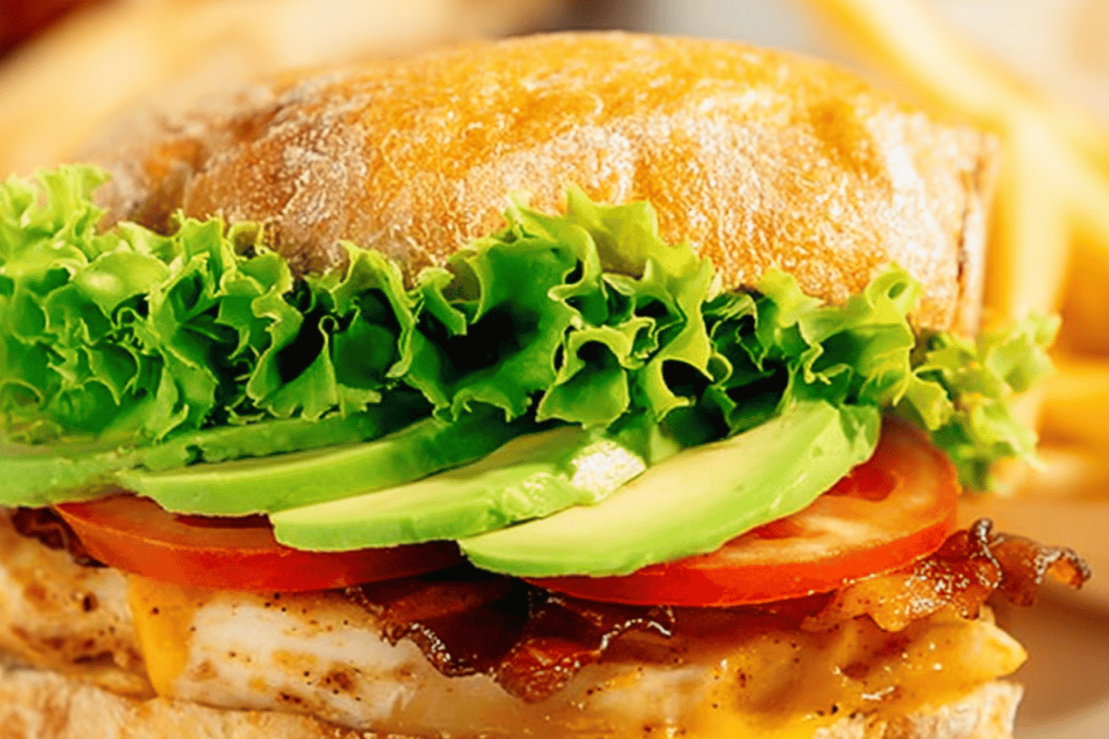 Spicy Grilled Chicken Bacon Avocado Sandwich